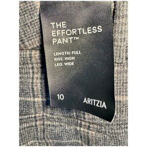 Aritzia Effortless Pant in Precision Wool - Carney Charcoal/Taupe - 10 - NWT